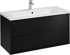 Тумба для комплекта AQUATON Римини New 100 черный глянец