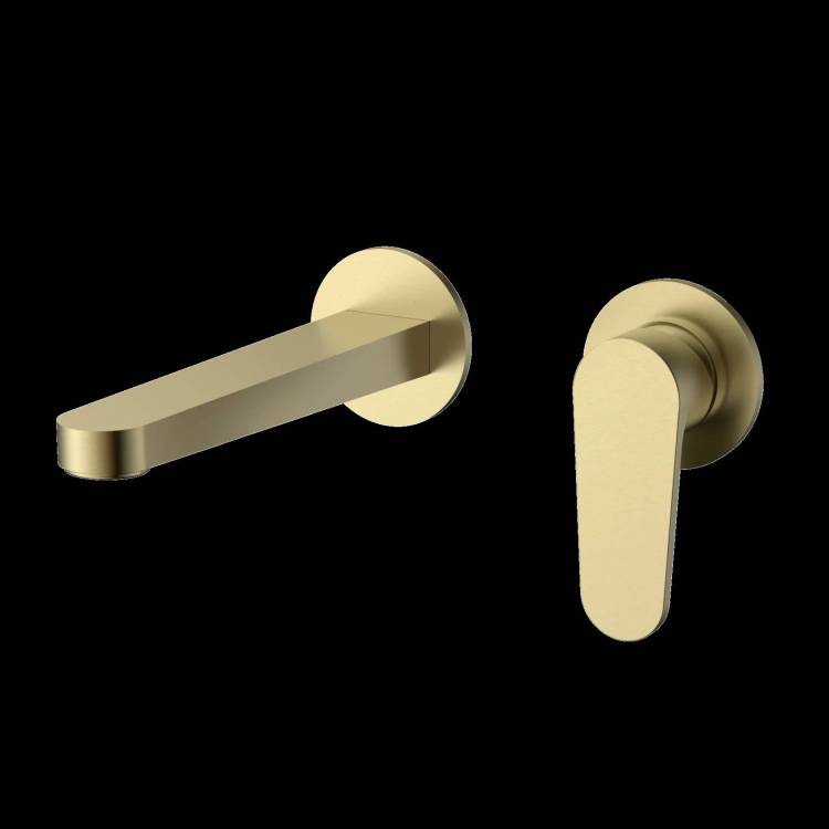 Смеситель для раковины AQUAme Novara AQM6915BG золото шлифованное