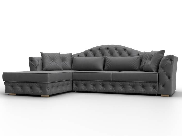 Диван угловой Лига Диванов Артис 128041L Серый