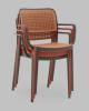 Стул Stool Group Yona PP-297 brown 36025 коричневый, пластиковый с подлокотниками фото 11