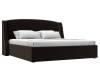 Интерьерная кровать Лига Диванов Лотос 120766 коричневый 180x200