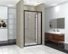 Душевая дверь в нишу Cerutti Spa Bella D91B 90 см, профиль черный фото 2