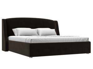 Интерьерная кровать Лига Диванов Лотос 120766 коричневый 180x200