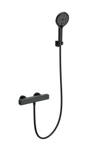 Смеситель для душа Wonzon & Woghand WW-B2016-A-MB с термостатом, черный матовый