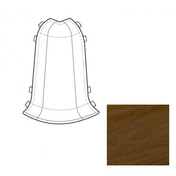 Наружный (внешний) угол LinePlast Морёный Дуб LT019 58 мм