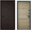 Входная стальная дверь Torex DELTA PRO PP 3920819 ПВХ Лиственница темная/ПВХ Дуб Песок Горизонт 2000x880