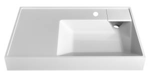 Раковина Madera Vega 4627173210942 на стиральную машину, белая, 80x50