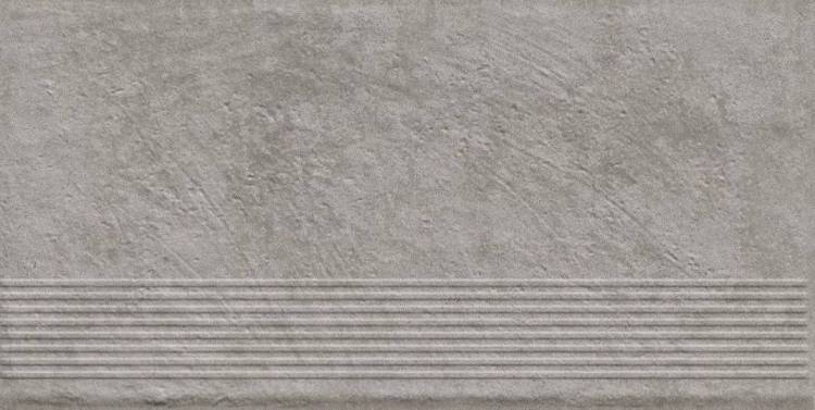 Ступень Paradyz Carrizo Grey Stopnica Prosta Struktura Mat 30x60
