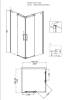 Душевой уголок Grossman GR-1100 Cosmo 100x100x190 квадрат, двери раздвижные фото 3