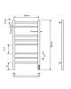 Полотенцесушитель электрический Comfysan Luce 013394 EC-8 80/40 хром фото 3