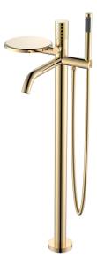 Смеситель для ванны Boheme Stick 129-GG напольный, Gold Diamond Gold
