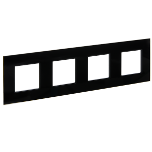 Рамка 4-постовая IEK Skandy SK-M42-G-K02 черный