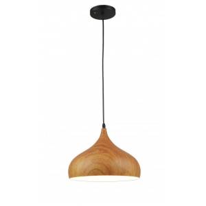 Подвесной светильник IMEX MD.5797-1-P-BK+WOOD