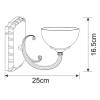 Бра Arte Lamp Windsor White A3777AP-1AB фото 4