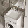 Раковина Ceramica Nova Quattro CN0101 над стиральной машиной, 60x60 см фото 4