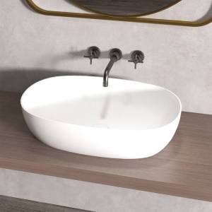 Раковина Abber Stein AS2633 60 см, белая матовая