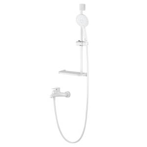 Смеситель для ванны Wonzon & Woghand WW-AE3201-MW с душевым гарнитуром, белый матовый