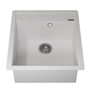 Мойка кухонная Uperwood Quartz UPD-07 3910202124 белая, 46x51