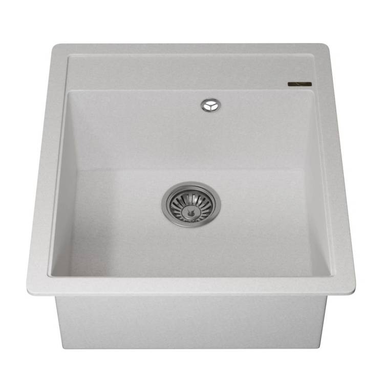 Мойка кухонная Uperwood Quartz UPD-07 3910202124 белая, 46x51