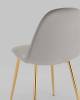 Набор из 4 стульев Stool Group Валенсия SN OS-001L HLR-18 gl X4 серый, золотые ножки фото 8