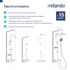 Удлинитель душевой штанги Milardo Ideal Spa ILS30BRM38 черный матовый фото 8