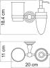 Дозатор Wasserkraft Ammer K-7089 со стаканом фото 3