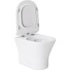 Унитаз с инсталляцией Orange CI01-100W+APB188 безободковый, сиденье микролифт, белый, с белой кнопкой фото 7