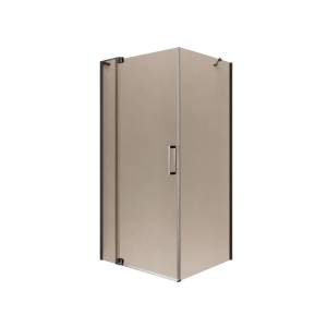 Душевой уголок Cezares SLIDER-AH-1-100-90/100-BR-GM профиль оружейная сталь, стекло бронза, 90x100x195
