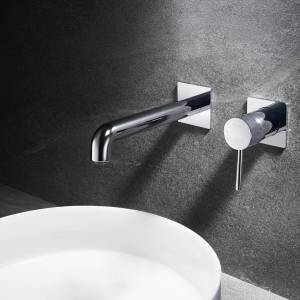 Смеситель для раковины Black&White U7620D 7620UD встраиваемый, Хром