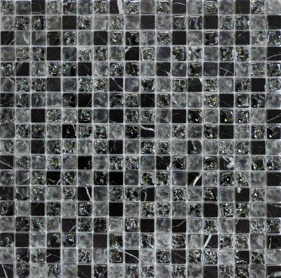 Мозаика Q-stones Камень+стекло QSG-028-15/8 30.5x30.5