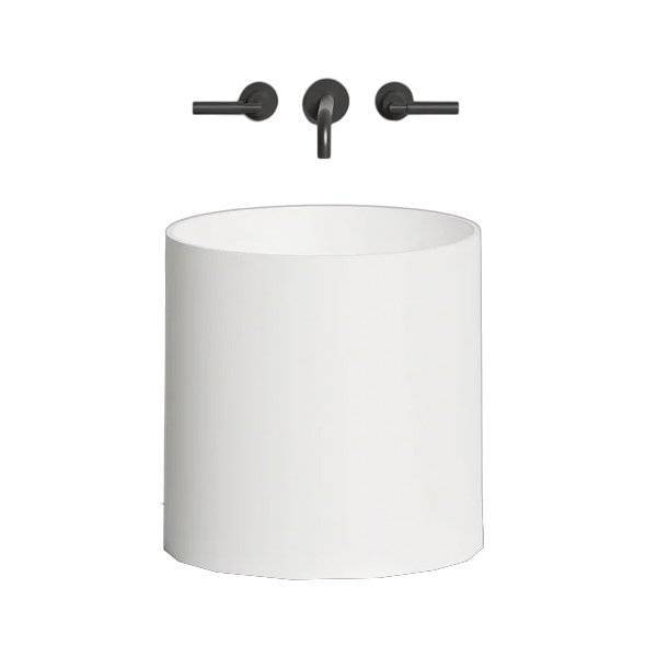 Раковина Salini Armonia 130118G 45 см, белая глянцевая