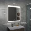 Зеркало Veneciana Adda 68018 с подсветкой, сенсорный выключатель, с подогревом, 80x90 фото 2