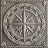 Вставка Moneli Декоративные вставки MNL000010 Windrose Satined silver сатинированная 5x5