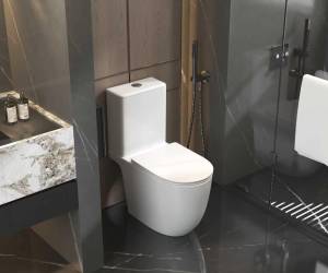 Чаша напольного унитаза AQUAme AQM1007PRO с сиденьем микролифт, белая