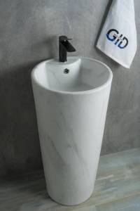Раковина Gid Autonomo Nb131ws 81111 матовая, под камень, 40x40x84