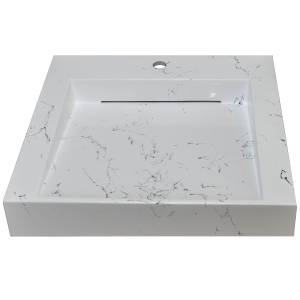 Раковина Stella Polar Берта SP-00001519 белый мрамор, 60x55