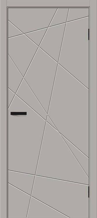 Межкомнатная дверь Глухая Bravo Граффити-5 013-1548 Полотоно Greyny 2000х800