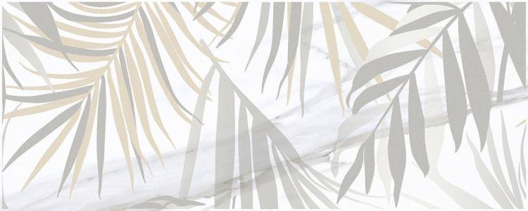 Декор Laparet Aria Botanica 1 Белый 20x50