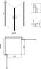 Душевой уголок Niagara Nova NG-6803-08 BLACK 90x90, квадратный, черный фото 3