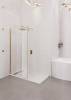 Душевая перегородка Good Door Walk in SP-140-C-BG ВИ00048 профиль матовое золото, стекло прозрачное, 140x195 фото 3