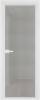 Межкомнатная дверь Profil Doors 1 AV цвет профиля Вайт, стекло безопасное 6 мм рэте 700x2000
