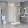 Душевой уголок BelBagno MARINO-2-AH-1-120/80-C-Cr профиль хром, стекло прозрачное, 120x80x195 фото 3