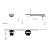 Смеситель для раковины Vincea Vogue VBF-4V3MB черный глянцевый фото 3