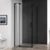 Душевой уголок Cezares Slider AH 1 90-80/90 C Nero профиль черный, стекло прозрачное
