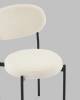 Набор из 4 стульев Stool Group Бриф DD AV 477-F01-K477NEW-9005-K X4 молочный, букле фото 8