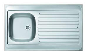 Мойка кухонная Alveus Classic 70 1108745 Nat с сифоном, 100x60