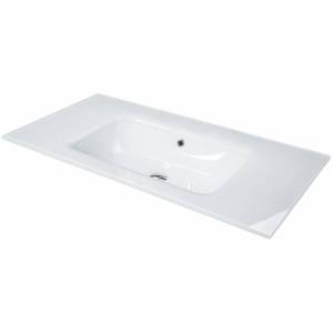 Раковина Armadi Art Lucido 852-080-W моноблок, 80 см, белая жемчужная