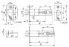 Дверная ручка Rucetti HK-02 L PG Ключ-фиксатор золото фото 3