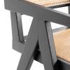 Стул Tetchair Loki 24339 черный, дерево вяз, ротанг фото 7