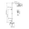 Душевой комплект Wasserkraft A113.067.058.CH Thermo с термостатическим смесителем, хром фото 3